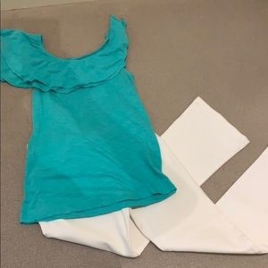 Lilly Pulitzer one shoulder women’s ruffle top